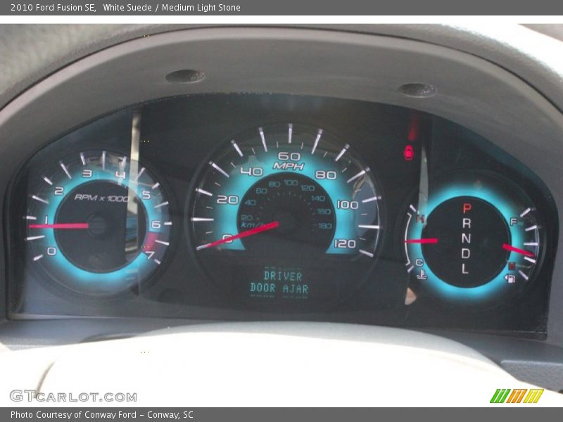 White Suede / Medium Light Stone 2010 Ford Fusion SE