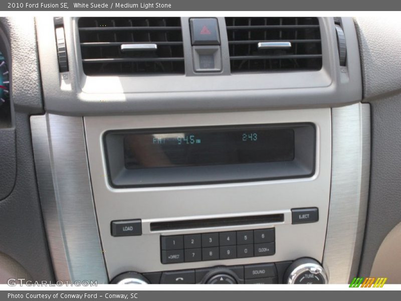 White Suede / Medium Light Stone 2010 Ford Fusion SE