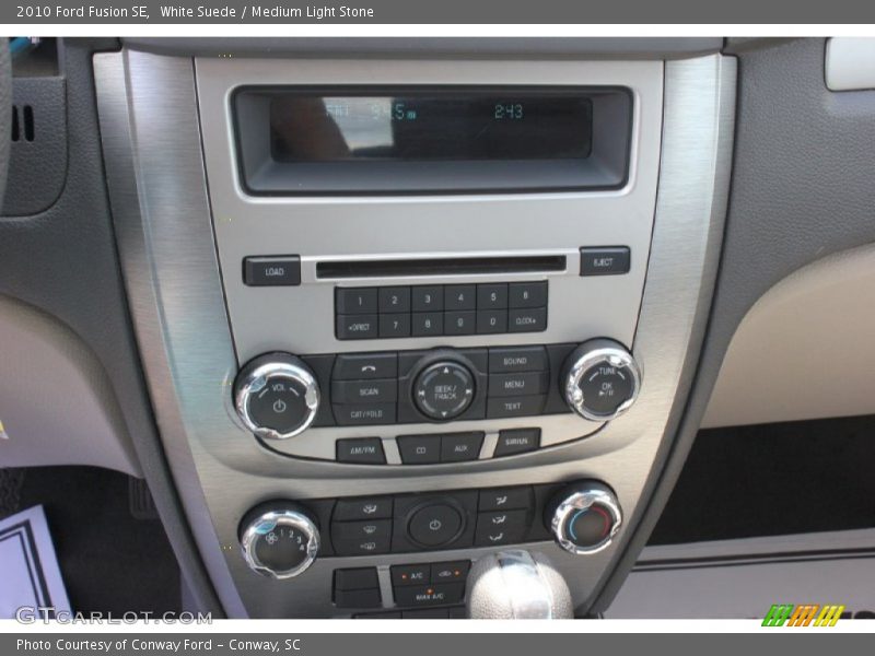White Suede / Medium Light Stone 2010 Ford Fusion SE