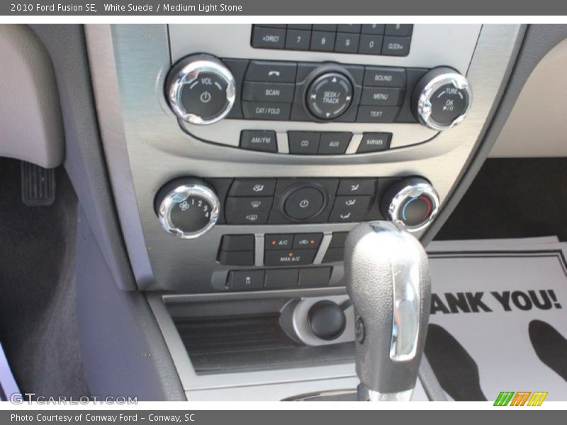 White Suede / Medium Light Stone 2010 Ford Fusion SE