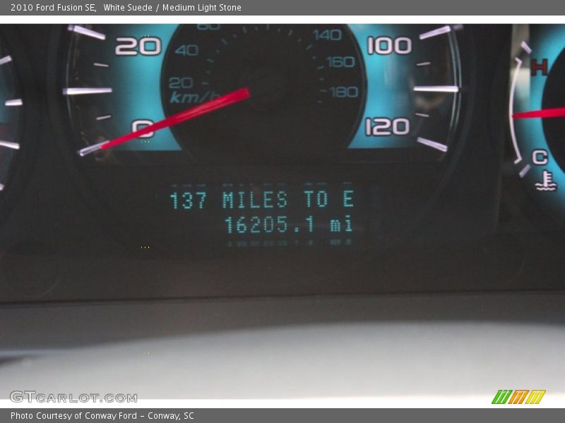 White Suede / Medium Light Stone 2010 Ford Fusion SE