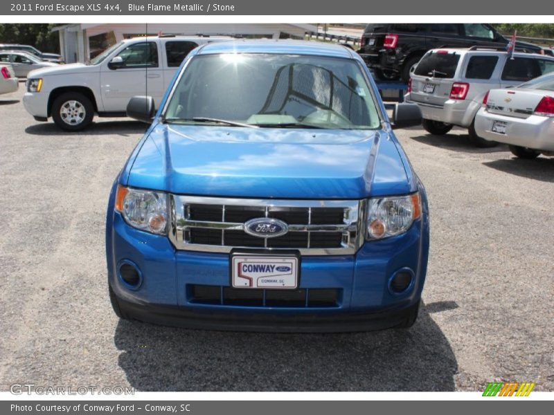 Blue Flame Metallic / Stone 2011 Ford Escape XLS 4x4