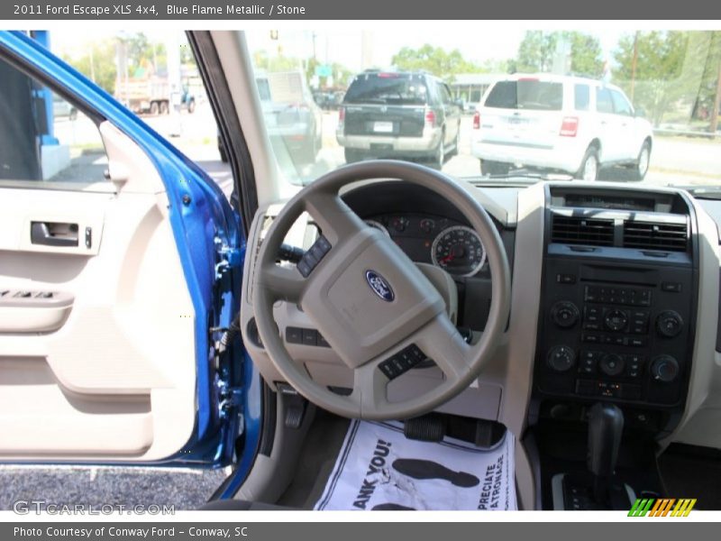 Blue Flame Metallic / Stone 2011 Ford Escape XLS 4x4