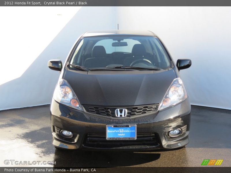 Crystal Black Pearl / Black 2012 Honda Fit Sport