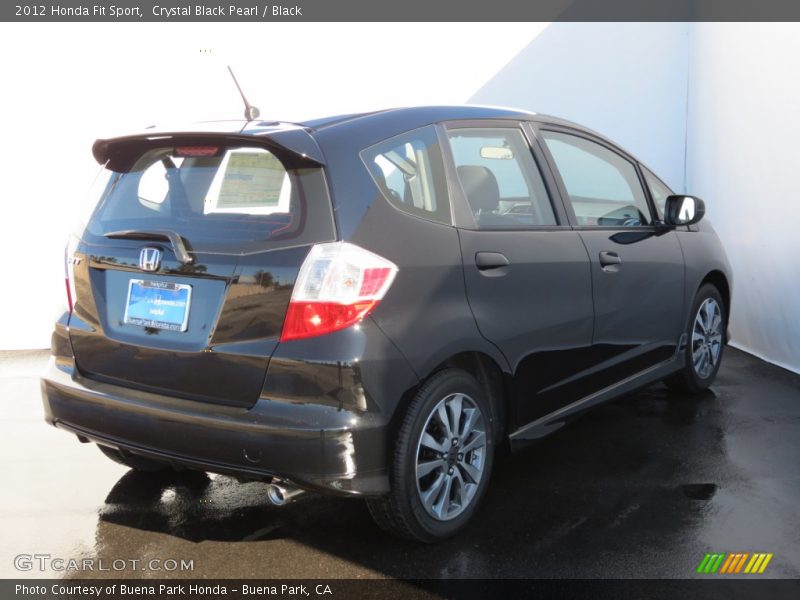 Crystal Black Pearl / Black 2012 Honda Fit Sport