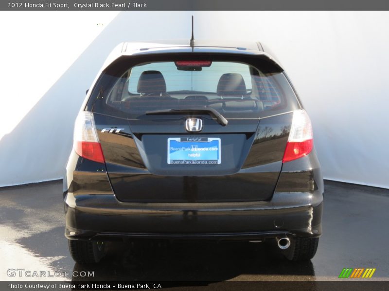 Crystal Black Pearl / Black 2012 Honda Fit Sport