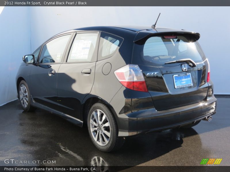 Crystal Black Pearl / Black 2012 Honda Fit Sport