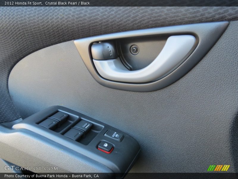 Crystal Black Pearl / Black 2012 Honda Fit Sport