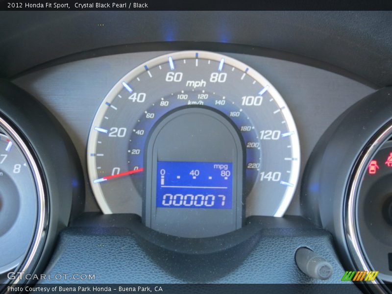 Crystal Black Pearl / Black 2012 Honda Fit Sport