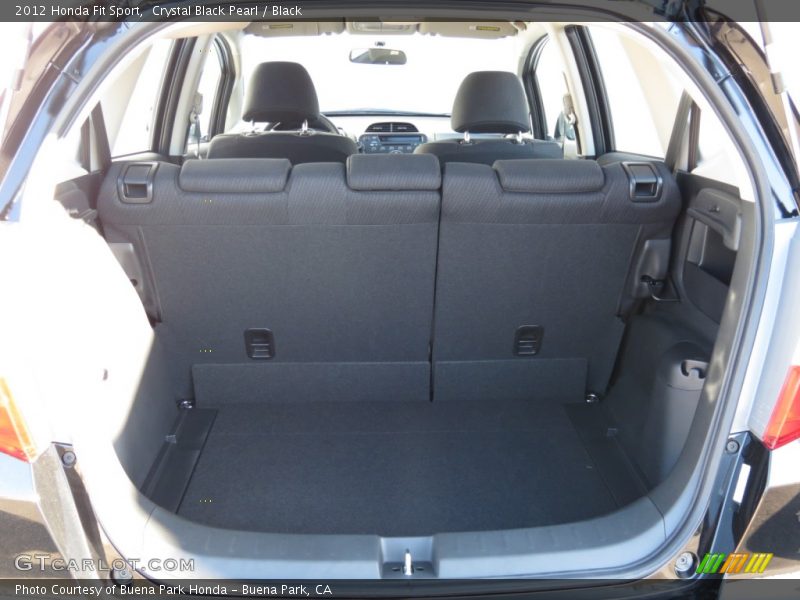 Crystal Black Pearl / Black 2012 Honda Fit Sport