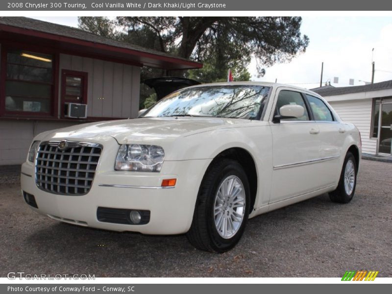Cool Vanilla White / Dark Khaki/Light Graystone 2008 Chrysler 300 Touring