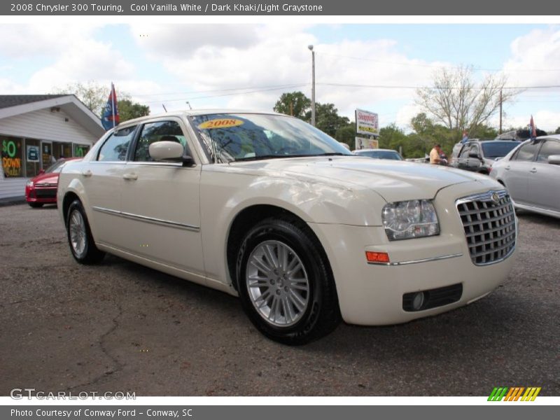 Cool Vanilla White / Dark Khaki/Light Graystone 2008 Chrysler 300 Touring