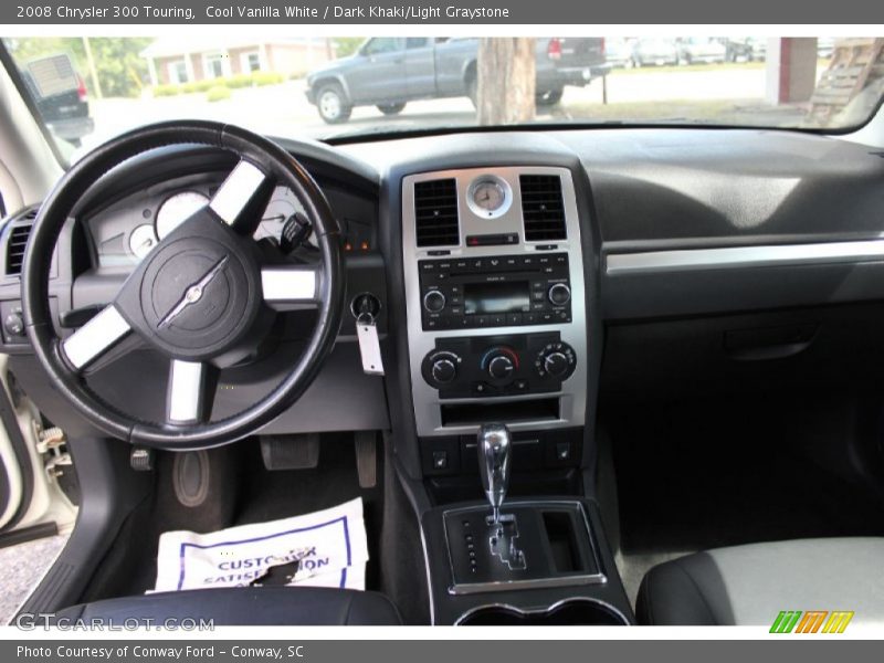 Cool Vanilla White / Dark Khaki/Light Graystone 2008 Chrysler 300 Touring