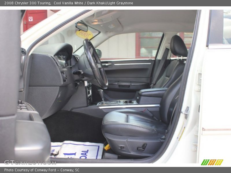 Cool Vanilla White / Dark Khaki/Light Graystone 2008 Chrysler 300 Touring