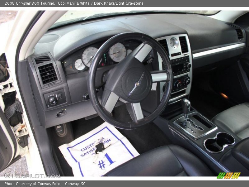 Cool Vanilla White / Dark Khaki/Light Graystone 2008 Chrysler 300 Touring