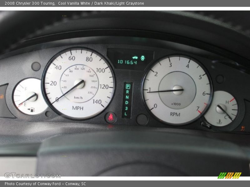 Cool Vanilla White / Dark Khaki/Light Graystone 2008 Chrysler 300 Touring