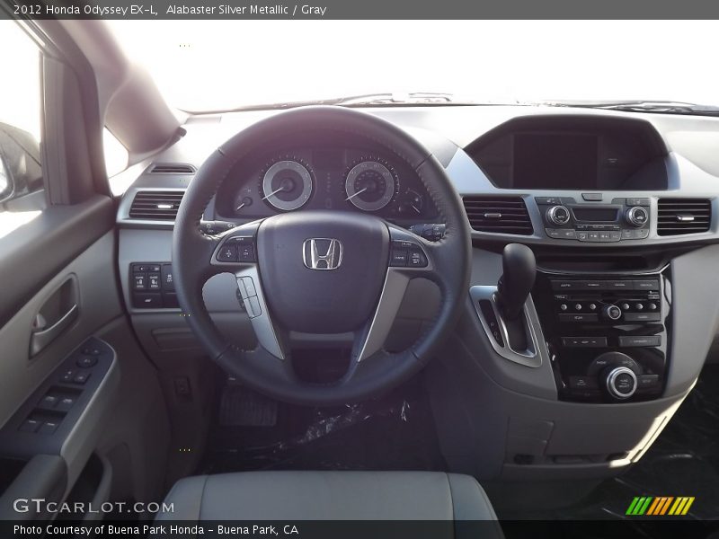Alabaster Silver Metallic / Gray 2012 Honda Odyssey EX-L
