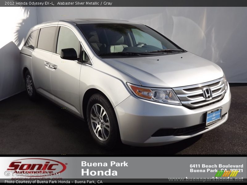 Alabaster Silver Metallic / Gray 2012 Honda Odyssey EX-L