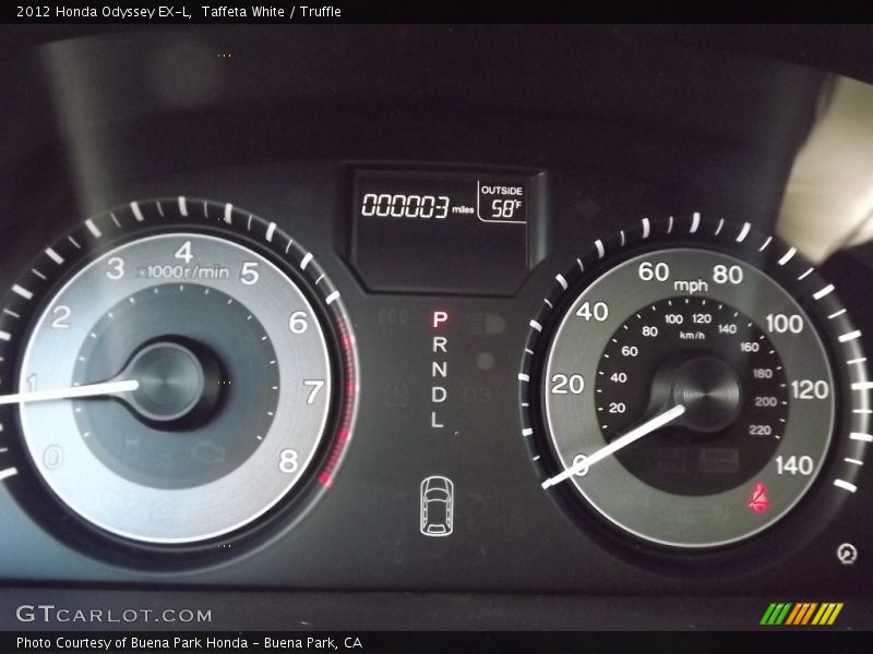 Taffeta White / Truffle 2012 Honda Odyssey EX-L