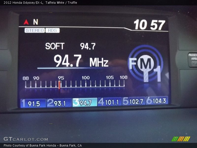 Taffeta White / Truffle 2012 Honda Odyssey EX-L