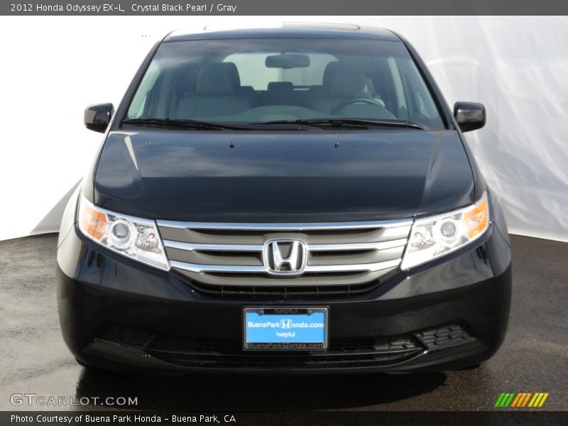 Crystal Black Pearl / Gray 2012 Honda Odyssey EX-L