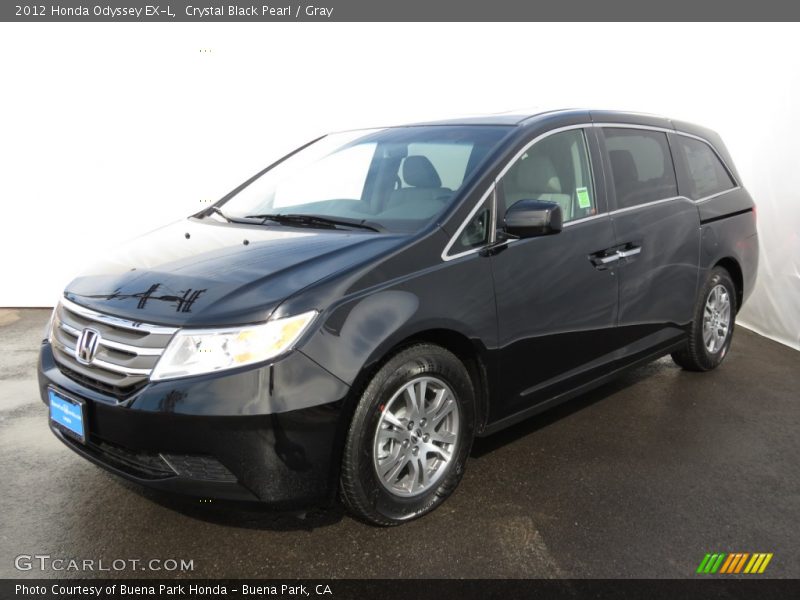 Crystal Black Pearl / Gray 2012 Honda Odyssey EX-L