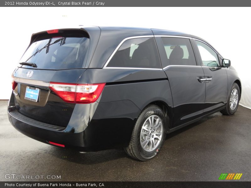 Crystal Black Pearl / Gray 2012 Honda Odyssey EX-L