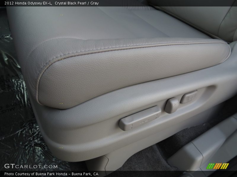 Crystal Black Pearl / Gray 2012 Honda Odyssey EX-L