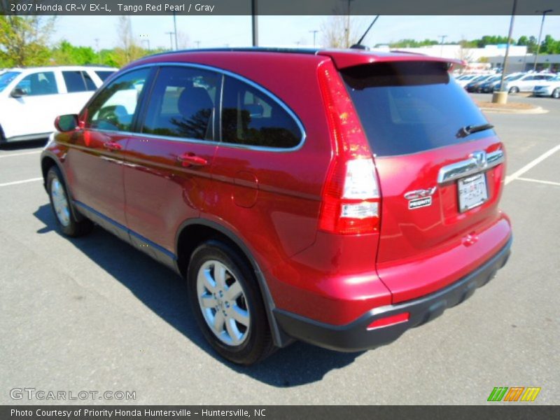 Tango Red Pearl / Gray 2007 Honda CR-V EX-L