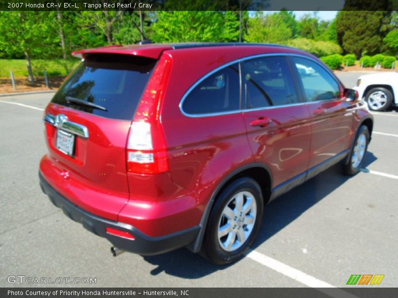 Tango Red Pearl / Gray 2007 Honda CR-V EX-L