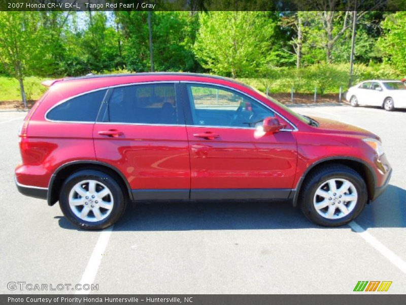 Tango Red Pearl / Gray 2007 Honda CR-V EX-L