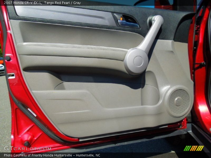 Tango Red Pearl / Gray 2007 Honda CR-V EX-L