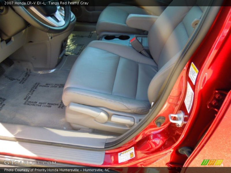 Tango Red Pearl / Gray 2007 Honda CR-V EX-L