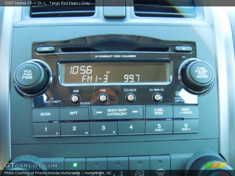 Tango Red Pearl / Gray 2007 Honda CR-V EX-L