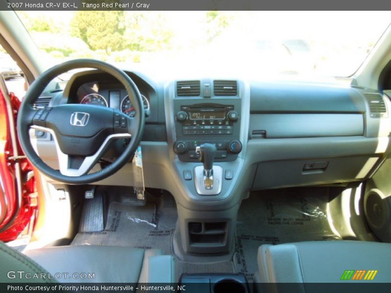 Tango Red Pearl / Gray 2007 Honda CR-V EX-L