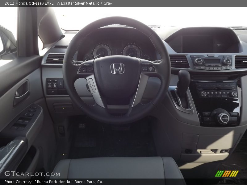 Alabaster Silver Metallic / Gray 2012 Honda Odyssey EX-L