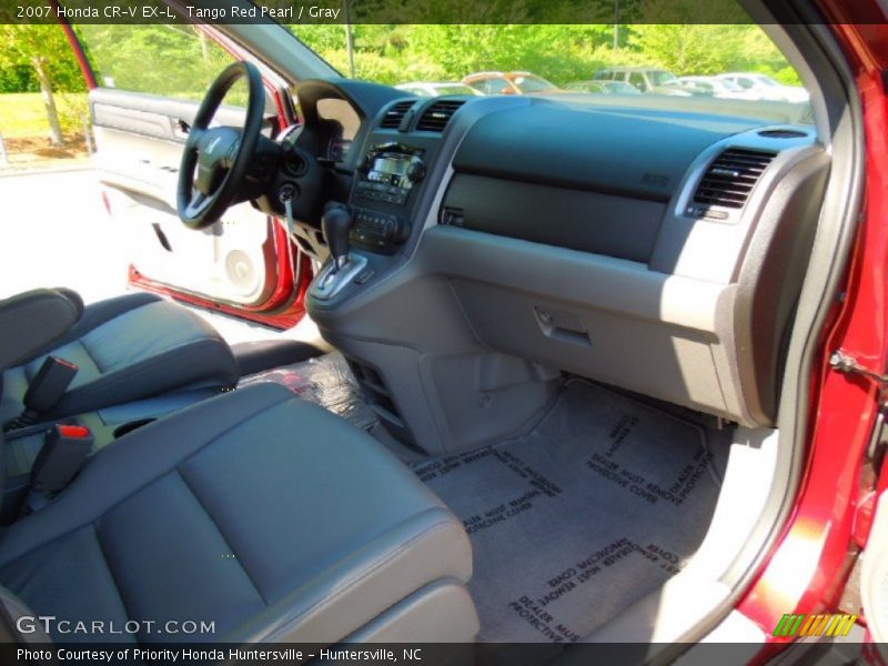 Tango Red Pearl / Gray 2007 Honda CR-V EX-L