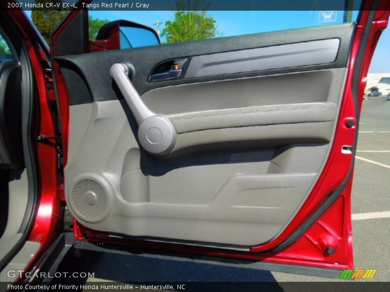 Tango Red Pearl / Gray 2007 Honda CR-V EX-L