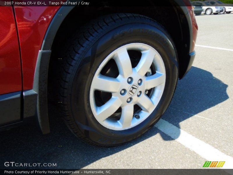 Tango Red Pearl / Gray 2007 Honda CR-V EX-L