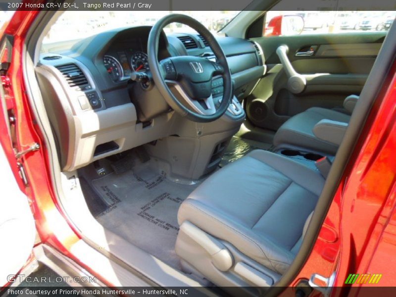 Tango Red Pearl / Gray 2007 Honda CR-V EX-L