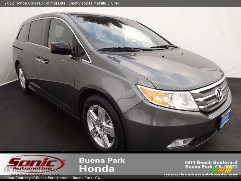 Smoky Topaz Metallic / Gray 2012 Honda Odyssey Touring Elite