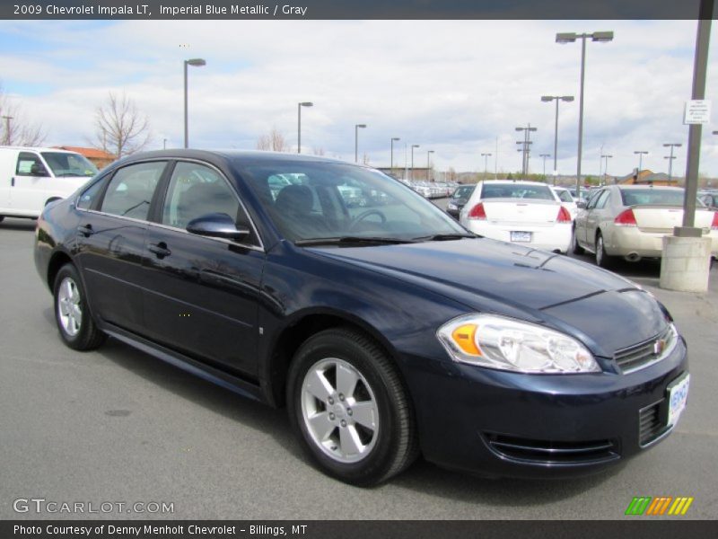Imperial Blue Metallic / Gray 2009 Chevrolet Impala LT