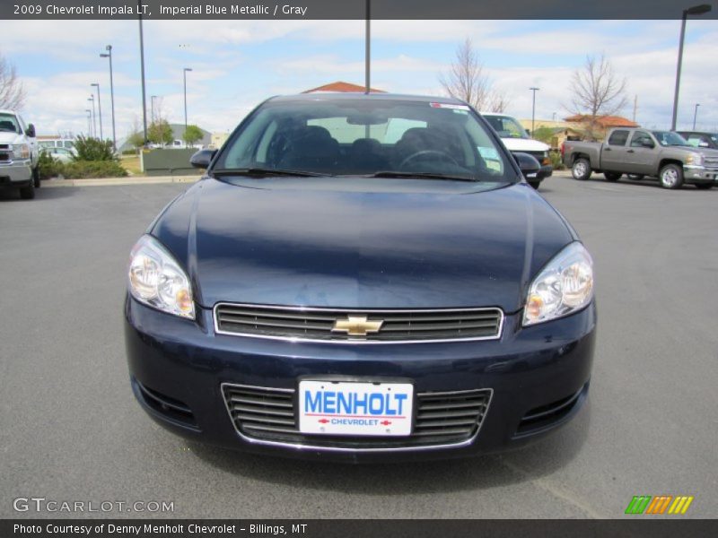 Imperial Blue Metallic / Gray 2009 Chevrolet Impala LT