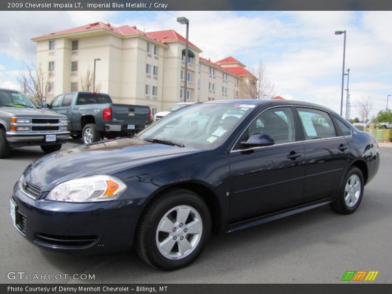 Imperial Blue Metallic / Gray 2009 Chevrolet Impala LT