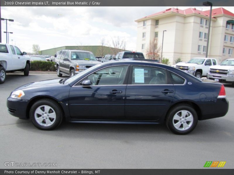Imperial Blue Metallic / Gray 2009 Chevrolet Impala LT