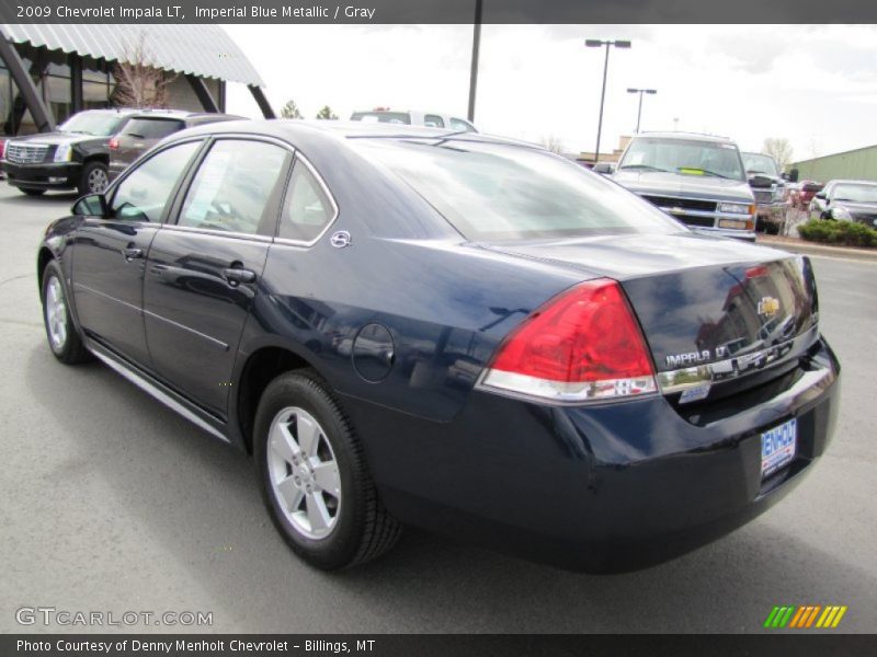 Imperial Blue Metallic / Gray 2009 Chevrolet Impala LT