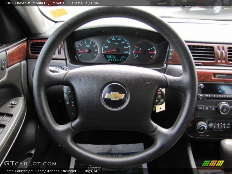 Imperial Blue Metallic / Gray 2009 Chevrolet Impala LT