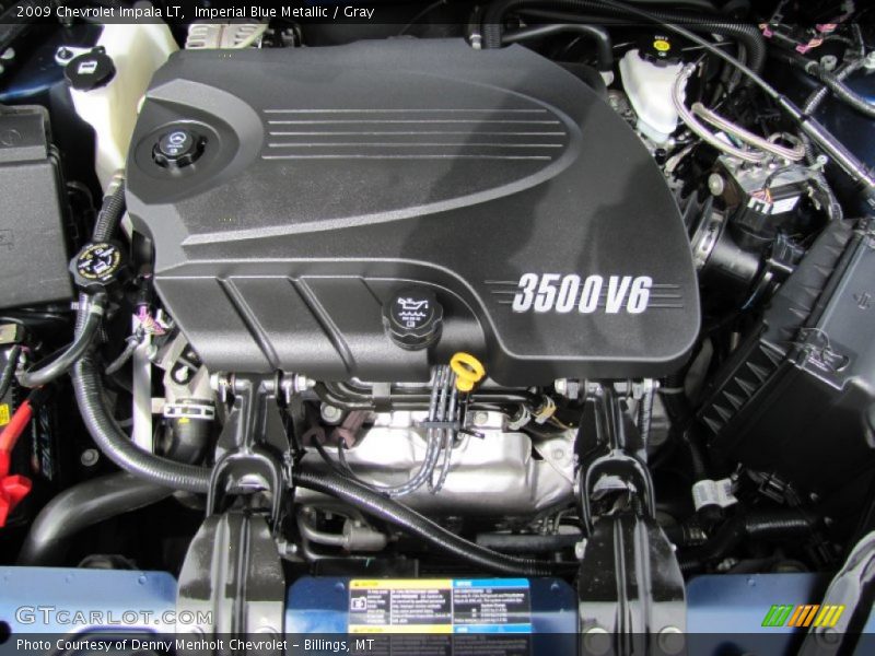 Imperial Blue Metallic / Gray 2009 Chevrolet Impala LT