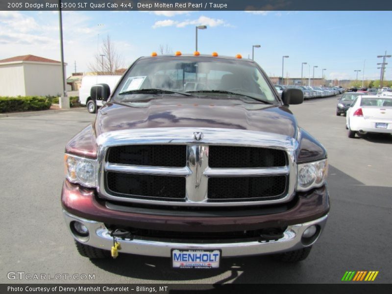Deep Molten Red Pearl / Taupe 2005 Dodge Ram 3500 SLT Quad Cab 4x4
