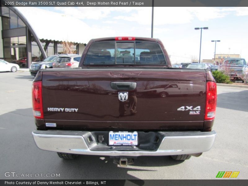 Deep Molten Red Pearl / Taupe 2005 Dodge Ram 3500 SLT Quad Cab 4x4